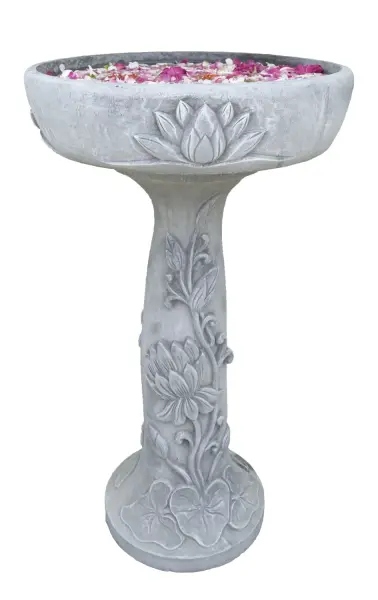 Artikelbild 2 des Artikels “Pattaya - Vogeltränke | Schale auf Ständer | 83 cm H “
